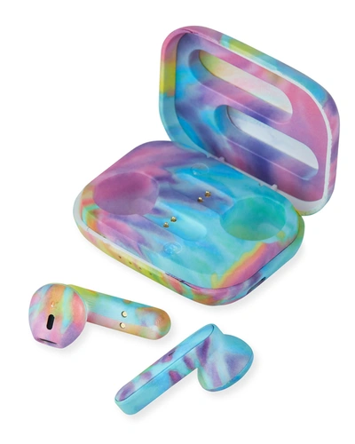 Iscream Kids' Wireless Bluetooth Pastel Tie-dye Earbuds