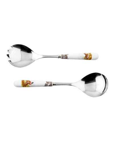 Spode Woodland Cutlery Set Of 2 Salad Servers