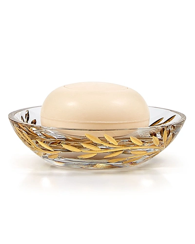 Labrazel Vine Soap Dish In Clear/gold
