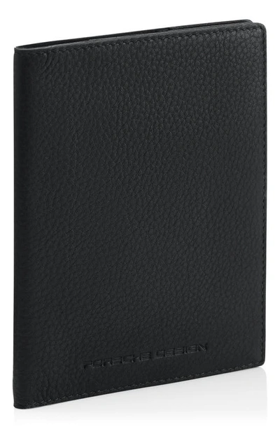 Porsche Design Classic Leather Passport Holder In Black