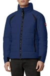 Canada Goose Updated Hybridge Base Hooded 750 Fill Power Down Jacket In Nautical Dusk