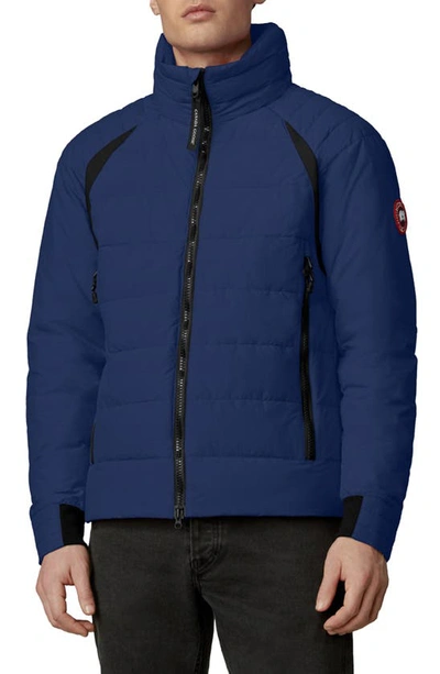 Canada Goose Updated Hybridge Base Hooded 750 Fill Power Down Jacket In Nautical Dusk