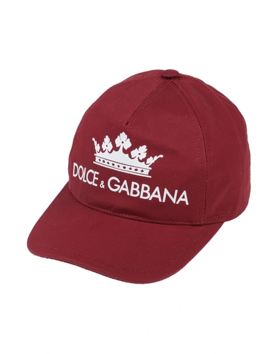 Dolce & Gabbana Kids' Hats In Maroon