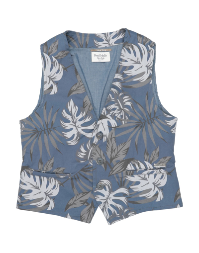 Fred Mello Kids' Vests In Blue