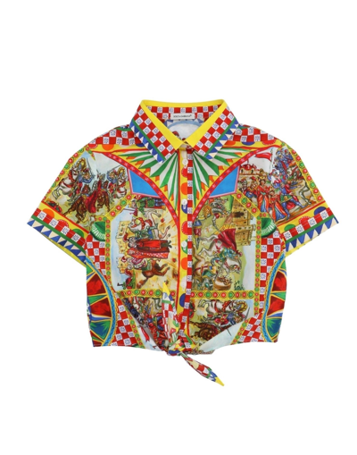 Dolce & Gabbana Kids' Shirts In Yellow