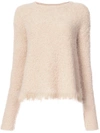 Atm Anthony Thomas Melillo Alpaca-blend Boucle Sweater In Tan