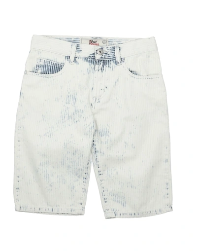 Roy Rogers Kids' Denim Bermudas In Blue