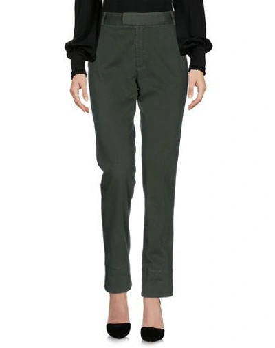 Band Of Outsiders Casual Pants In Military Green