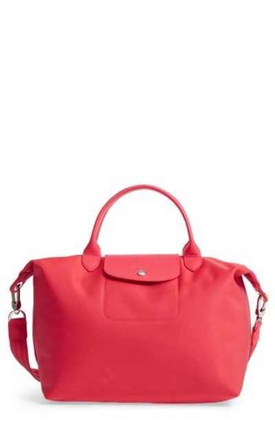 Longchamp 'small Le Pliage Neo' Nylon Tote - Pink In Raspberry | ModeSens