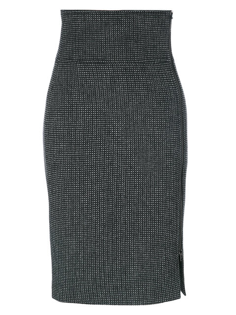 Tom Ford - Tweed Zip Detail Skirt | ModeSens