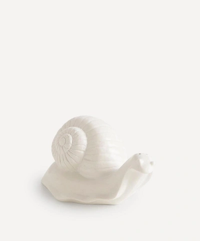 Maison Balzac Monsieur Escargot The Snail Incense Holder In White