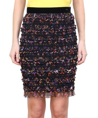 Givenchy Ruffled Tulle Skirt In Multicolor