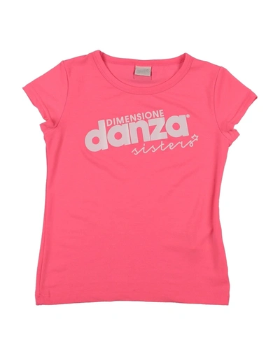 Dimensione Danza Sisters Kids' T-shirts In Fuchsia