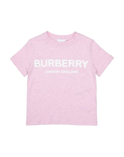 Burberry Kids' T-shirts In Pink