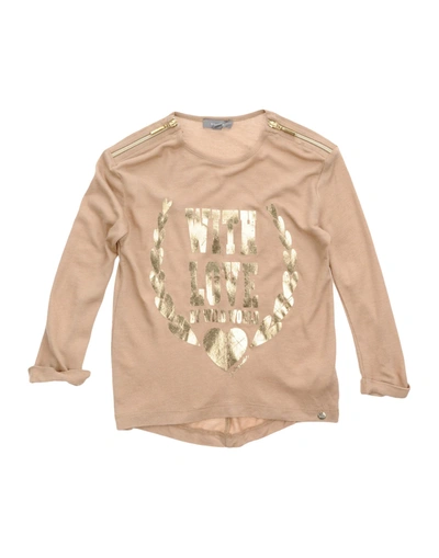 Microbe By Miss Grant Kids' T-shirts In Camel