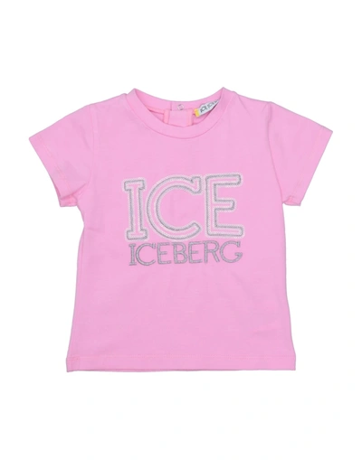 Ice Iceberg Kids' T-shirts In Pink