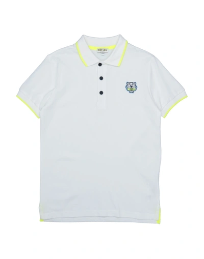 Kenzo Kids' Polo Shirts In White