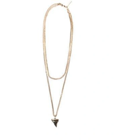 Givenchy Shark Tooth Necklace In Oro