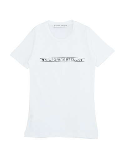 Victoria & Stella Kids' T-shirts In White