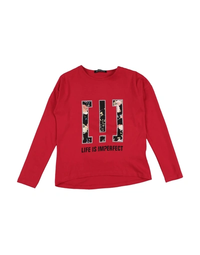 !m?erfect Kids'  T-shirts In Red