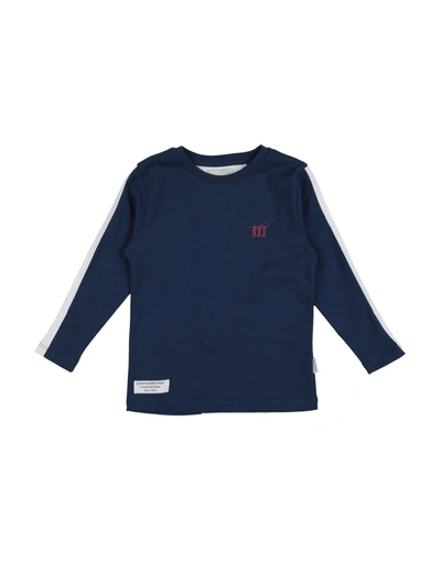 Henry Cotton's Kids' T-shirts In Dark Blue