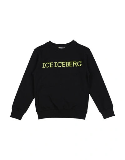 Ice Iceberg Kids' Sweatshirts In Black