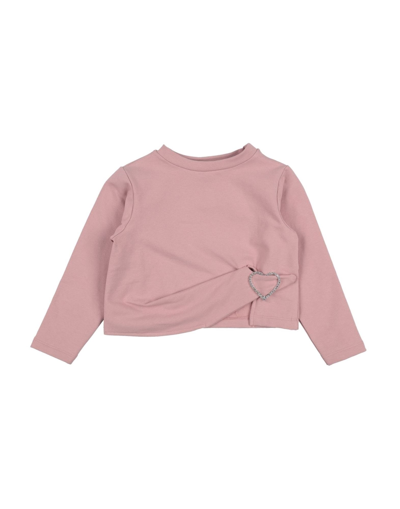 Dixie Kids' Sweatshirts In Pastel Pink