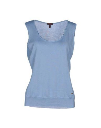 Escada Sweaters In Sky Blue