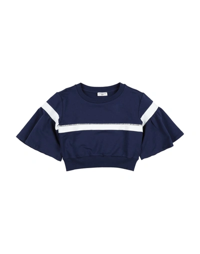 Monnalisa Kids' Sweatshirts In Dark Blue