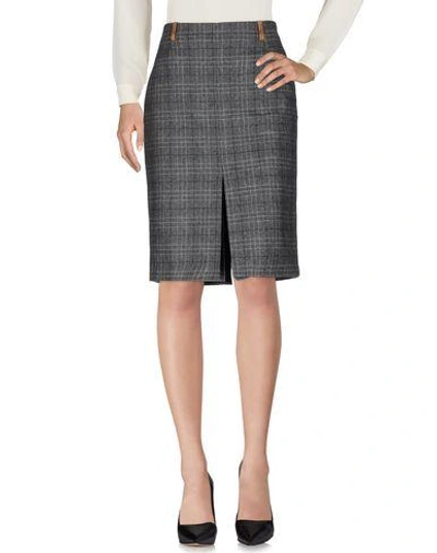 Alviero Martini 1a Classe Knee Length Skirts In Lead