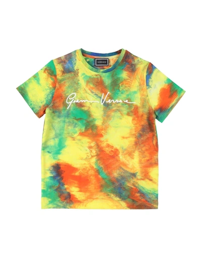 Versace Young Kids' T-shirts In Green