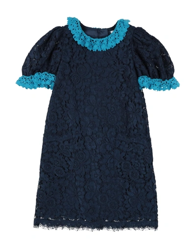 Dolce & Gabbana Kids' Dresses In Dark Blue