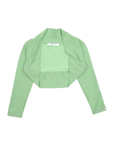 L:ú L:ú By Miss Grant Kids' Wrap Cardigans In Green