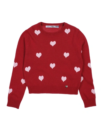 Take-two Teen Kids' Sweaters In Brick Red