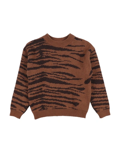 Mini Rodini Kids' Sweaters In Brown