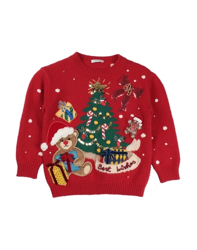 Dolce & Gabbana Kids' Sweaters In Red