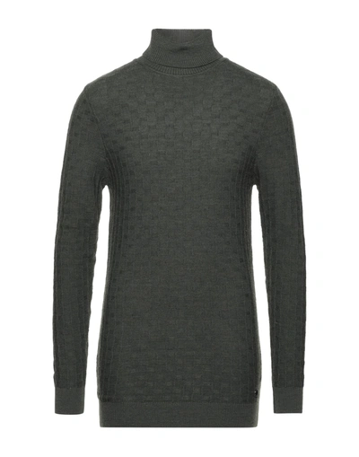 Les Copains Turtlenecks In Military Green