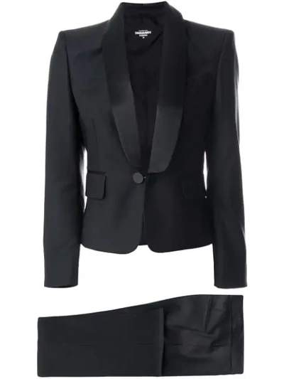 Dsquared2 Sabrina Wool And Silk Suit In Nero