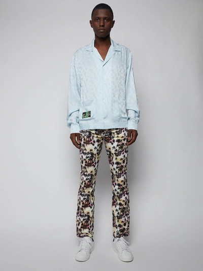 Garcons Infideles Palm Print Straight-leg Trousers In Multicolor