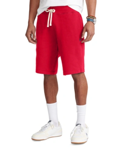 Polo Ralph Lauren Men's 9.5" Cotton-blend-fleece Shorts In Red