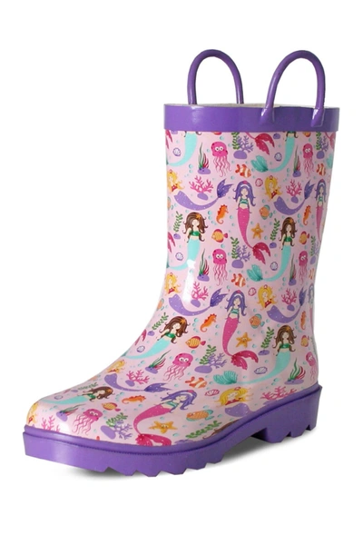Nomad Footwear Splashy Kids Rain Boot In Mermaid Party