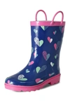 Nomad Footwear Splashy Kids Rain Boot In Animal Heart