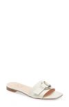 Agl Attilio Giusti Leombruni Sheryl Slide Sandal In Off White