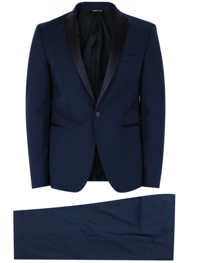 Tonello Two-piece Blue Wool Tuxedo