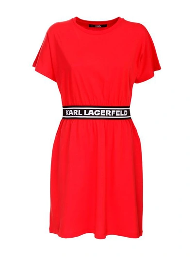 Karl Lagerfeld T-shirt Dress, In Rosso