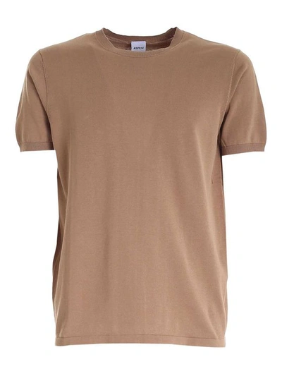 Aspesi Men's Beige Cotton T-shirt
