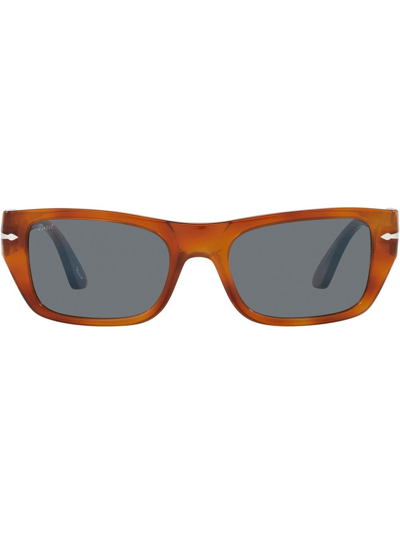 Persol Tortoiseshell Rectangular-frame Sunglasses In Blue