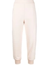 Alexander Mcqueen Womens Tea Rose Camac Mid-rise Cotton-jersey Jogging Bottoms 8 In Pink