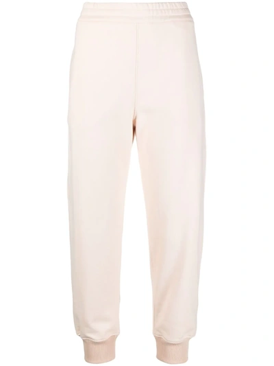 Alexander Mcqueen Womens Tea Rose Camac Mid-rise Cotton-jersey Jogging Bottoms 8 In Pink