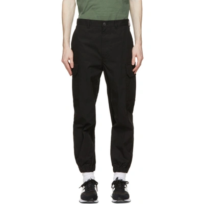 Comme Des Garçons Homme Deux Black Nylon & Cotton Ripstop Cargo Pants In 1 Black